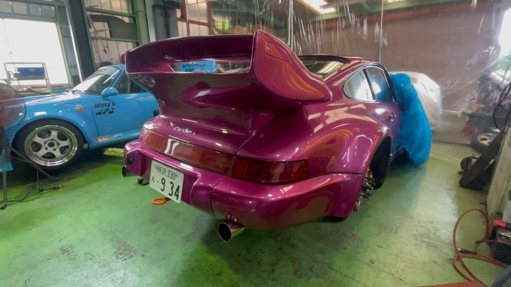 ポルシェ964ターボ3.4キャタライザー＆サイレンサー付きワンオフマフラー！ぶった斬りをストレートマフラー作りました@パワー出す為にね！#porsche9643.4turbo#ポルシ964ターボワンオフマフラー#zeal_pro#ジールプロ